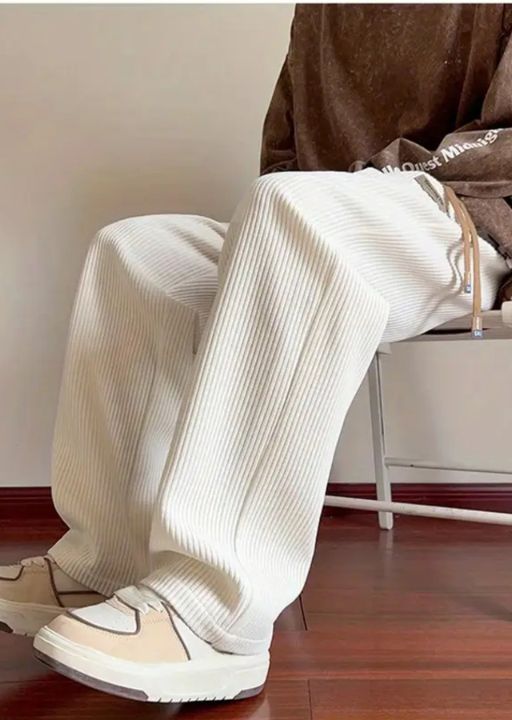 High-Waisted Corduroy Pants