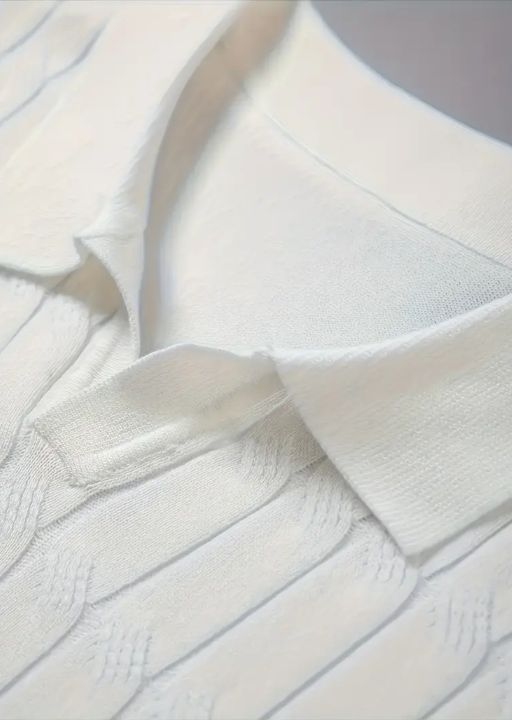 Breathable Knit Polo Shirt