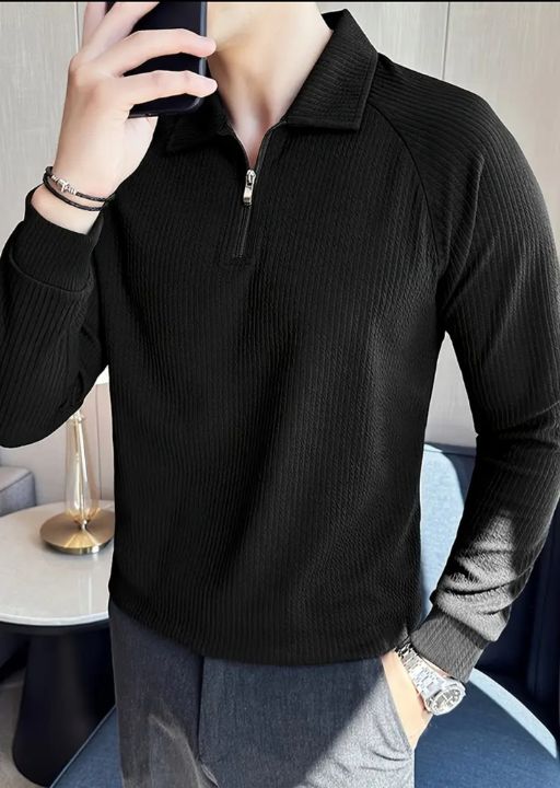 Breathable Stretch Knit Long Sleeve
