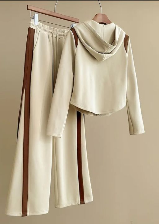Open Cardigan and Wide Leg Pants