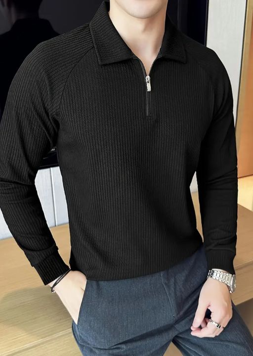 Breathable Stretch Knit Long Sleeve