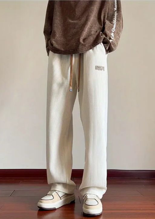 High-Waisted Corduroy Pants